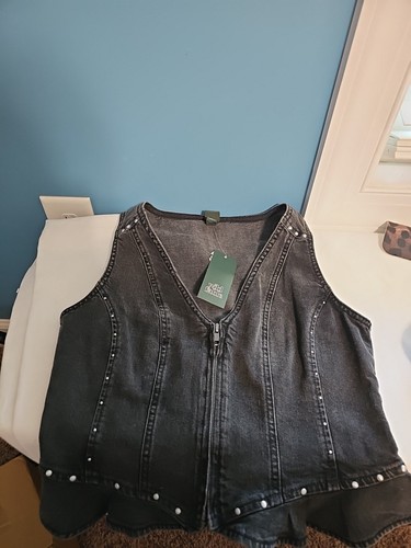 wilde fabel schwarze Jeansweste. Neu