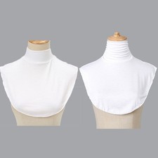 Muslim Women Modal Neck Fake Collar Warm Winter Fake Collar Solid Color Islamic