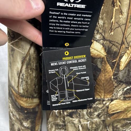 Realtree Edge Men's Hunting Jacket Scent Control Size XL NWT - Picture 3 of 6