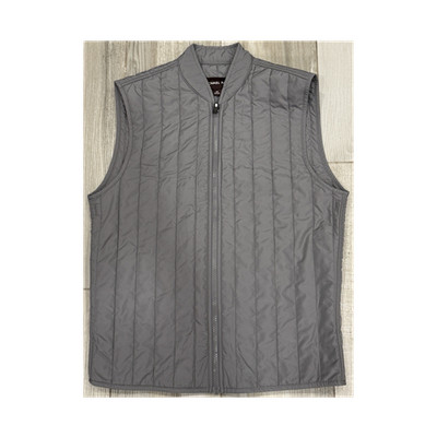 Michael Kors Quilted Zip Vest Gray Unisex | size XS 