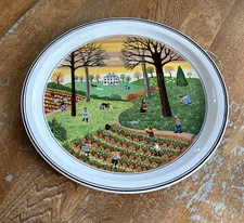 Villeroy & Boch The Four Seasons Plate # 3 Autumn Design Naif by Gerard Laplau 