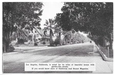 Los Angeles California Sunset Magazine Invitation Day Oversized Postcard