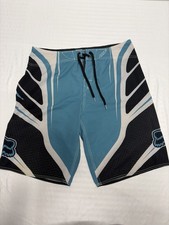 Fox Racing Co White Black Blue Classic Surf Board Shorts Size Men  s 36 Nice