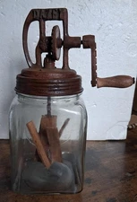 Dazey Butter Churn Glass 12 Inch Home Kitchen Gift