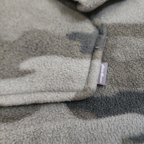 Eddie Bauer Boys M 10/12 Camo Full Zip Fleece Jacket Contrast Trim Pockets - Picture 3 of 6