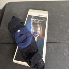 Bauerfeind GenuTrain S Knee Brace Size 1 Right Adjustable Black Blue