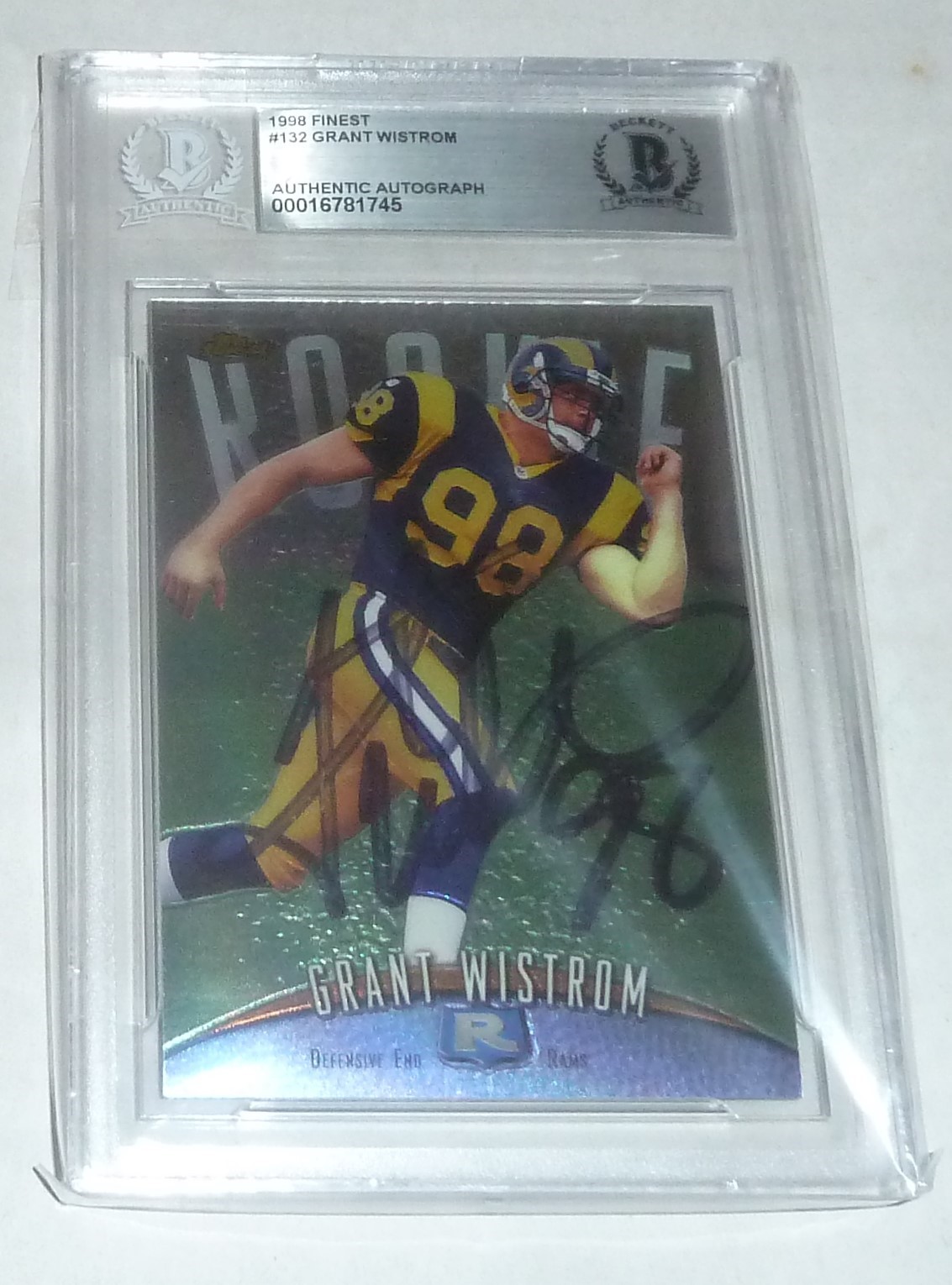Grant Wistrom Finest #132 Base