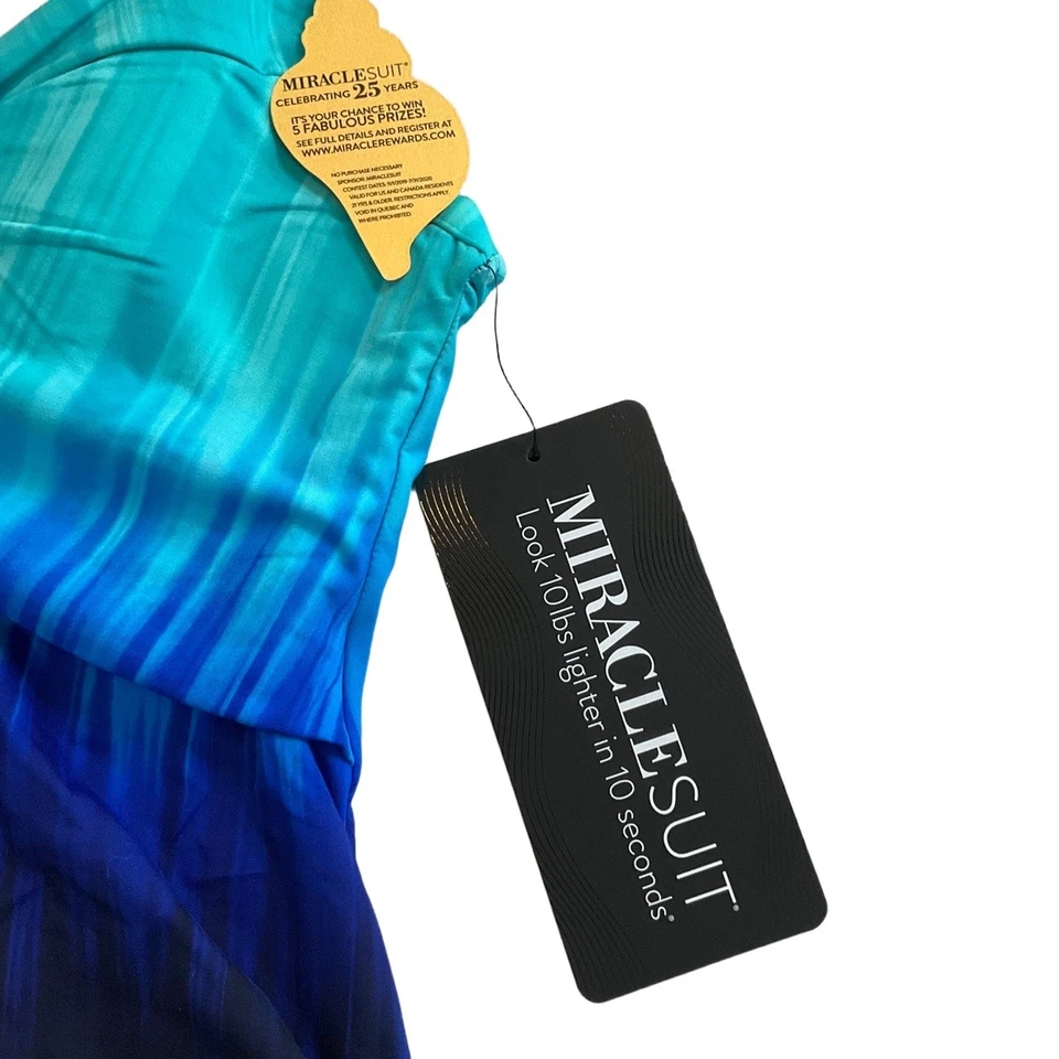 Nuevo con etiquetas Camiseta Tankini Adelgazante Azul Sweetheart Con Aros Talla 12 Foto 2 de 4