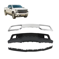 For 2019-2022 Chevy Silverado 1500 Front Lower Bumper Cover Kit w/ Air Deflector