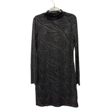 VENUS Black Bodycon Cocktail Party Nightlife Shimmer Dress Size M