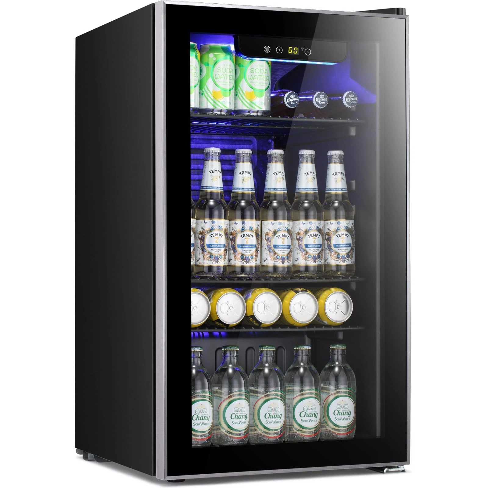 Mini Fridge 3.2Cu.Ft Beverage Cooler Glass Door Black Antarctic Star CoolerGlass
Opens in a new wind