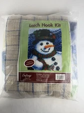 NEW Craftways Latch Hook Kit Rug Hanging SNOWMAN Christmas Winter  20" x 27”