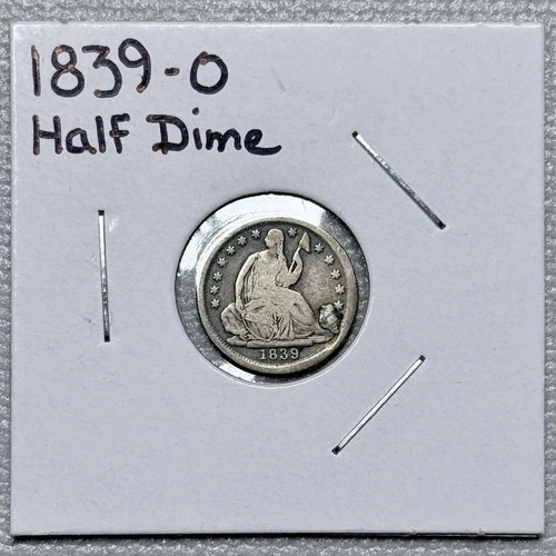1839-O Seated Liberty Half Dime — photo from the most recent tracked eBay sale