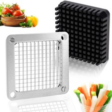 1/4" Replacement Dicer Chopper Blade with Pusher Block, 1/4", Black