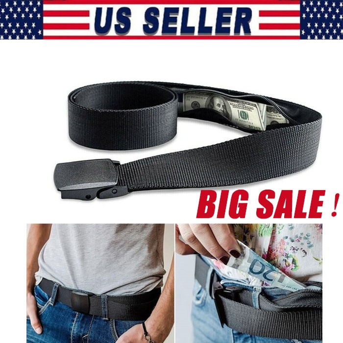Travel Security Money Belt with Hidden Pocket Anti-Theft Hidden Waist Money Belt