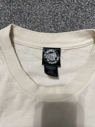 Men's Ivory Off White Santa Cruz T-Shirt Size XL VGC - Bild 2 von 4