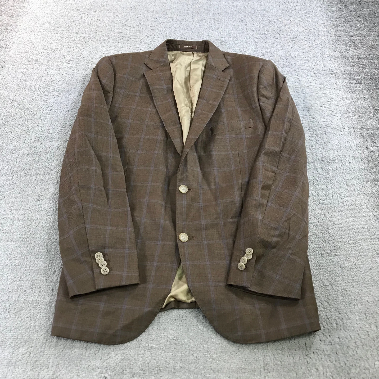 Peter Millar Blazer Mens 42 T Sports Coat Window Pane Brown Blue Casual Adult
Opens in a new window