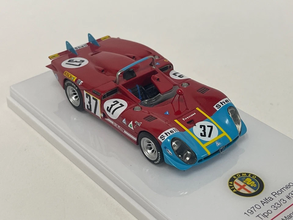1/43 True Scala Tsm Alfa Romeo Tipo 33/3 1970 24 Ore Di Le Mans 144313 TA096 - Immagine 4 di 4