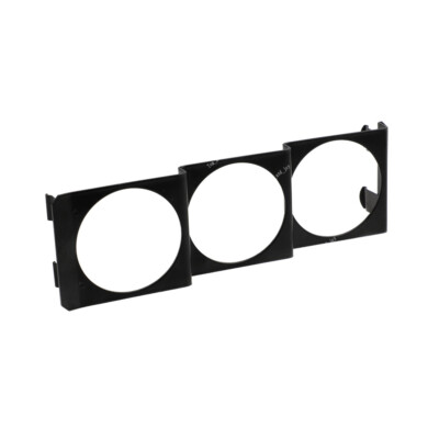 52mm 3-Hole Gauge Pod Panel Mount Bracket – Universal Fit In Black Metal