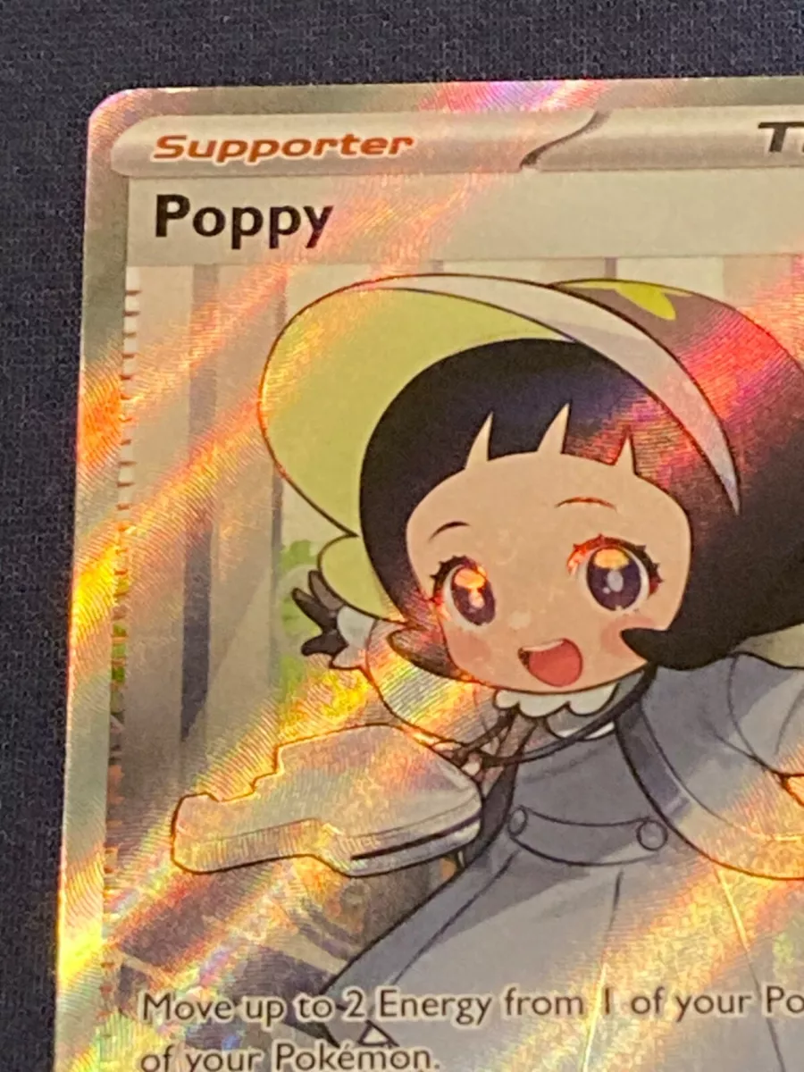 Poppy 220/197 Full Art Pokemon (see photos) near mint pack fresh