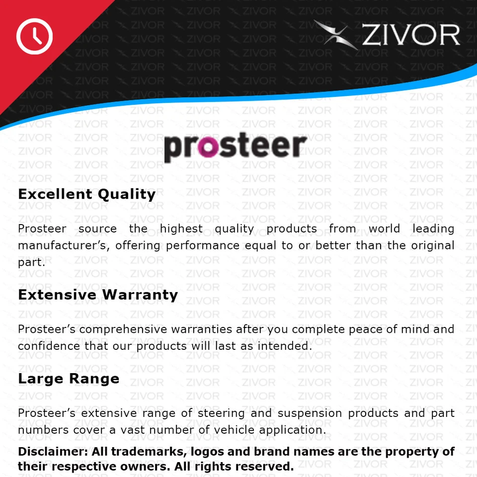 New PROSTEER Tie Rod End For Toyota Tarago 2000 - 2006 TE5405 - image 2 of 4