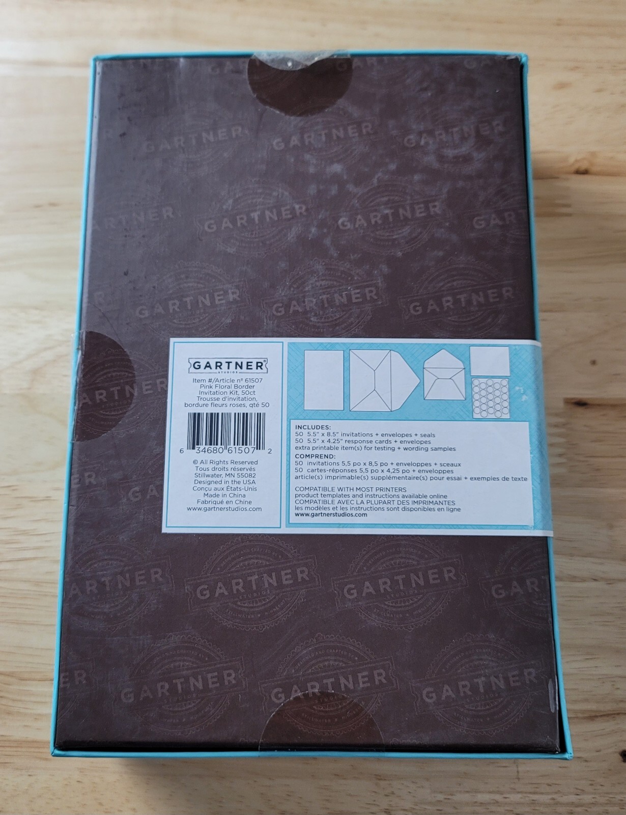 Gartner Studios WEDDING INVITATION KIT Pink Floral Cherry Blossom 5.5"x8.5" NIP