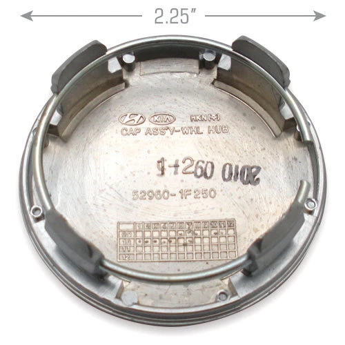 Kia Sportage Forte Optima Magentis Rio 52960-1F250 Wheel Center Caps Hubcaps Set - Image 2 of 2