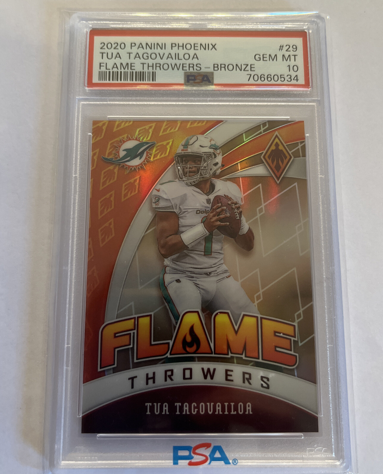 Tua Tagovailoa Panini Phoenix Flame Throwers #29 Bronze