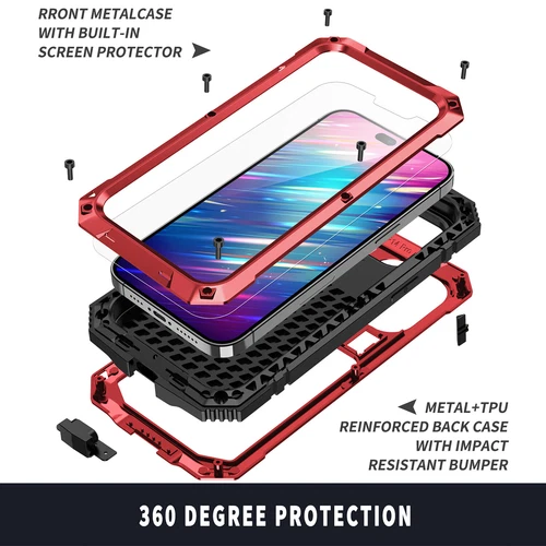 Metal Gorilla Glass Shockproof HeavyDuty Stand Case For iPhone 16 15 14 13 12 AU - Picture 18 of 55