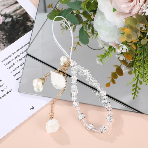 Mobile Phone Decorative Bracelet Charm Keychain Crystal Lanyard Wrist Strap - Zdjęcie 5 z 11