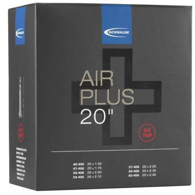 Schwalbe Schlauch Air Plus 7 20'' Ersatz E-Bike Sclaverand Ventil Fahrrad MTB