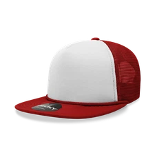 Decky 5 Panel High Profile Structured Foam Trucker - 6026