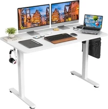 STARY Motorised Standing Desk Sit-to-stand Home Office Desk with Terminal Block