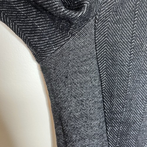 Theory Fischgrätmuster Wollkleid schwarz Damengröße 10 Kurzarm Akademie Karriere - Bild 5 von 9