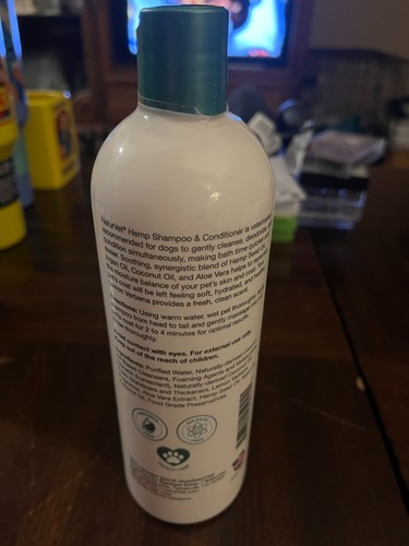 NaturVet Hemp Shampoo & Conditioner 2 in 1 NEW - Picture 5 of 5