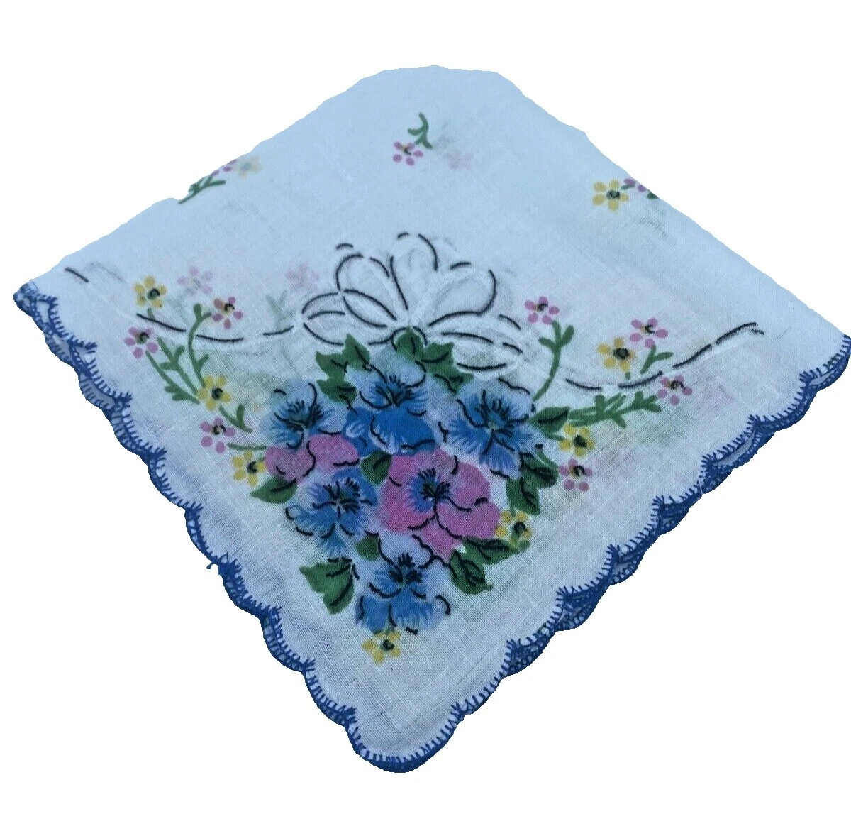 Floral algodón Pañuelos vintage Plain & Solid