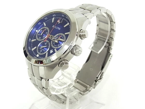 BULOVA chronograph 98B285 High Performance Quartz UsedMen s Blue