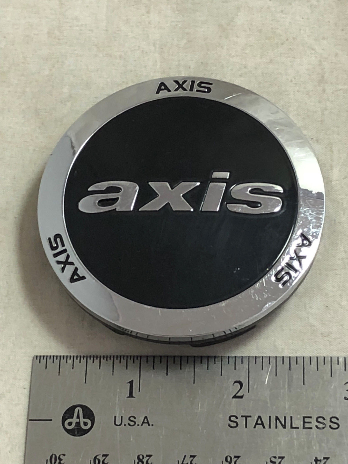 AXIS Custom Wheels Black Chrome Wheel Rim Hub Cover Center Cap 2-11/16