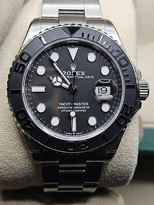 NEW 2024 PAPERS Rolex Yacht-Master TITANIUM Black Ceramic 42mm 226627 B+P