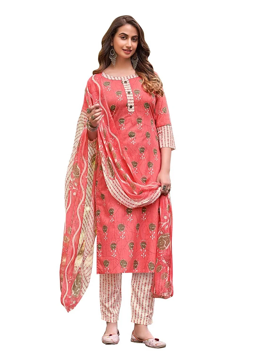 Cotton printed salwar suit dupatta best sale material