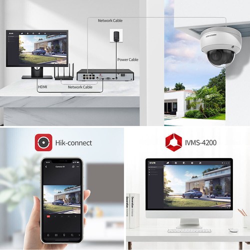 Hikvision DS-2CD2183G2-IU Acusense 4K 8MP Mic Outdoor Fixed Dome IP Camera 2.8mm - Picture 2 of 20