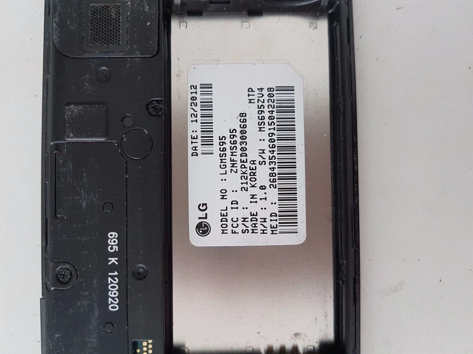 6 Lot LG Optimus M+ MS695 MetroPCS GSM Android Smartphone Cell Phone Black - Image 2 of 4