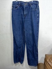 Carhartt Jeans Mens 34x36 Blue Denim FR Jeans Flame Resistant Pants Cat 2 Used