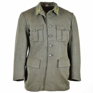 gray military jacket