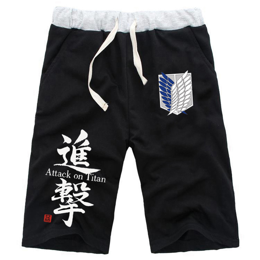 Anime Attack On Titan Cotton Casual Short Pants Elastic Shorts