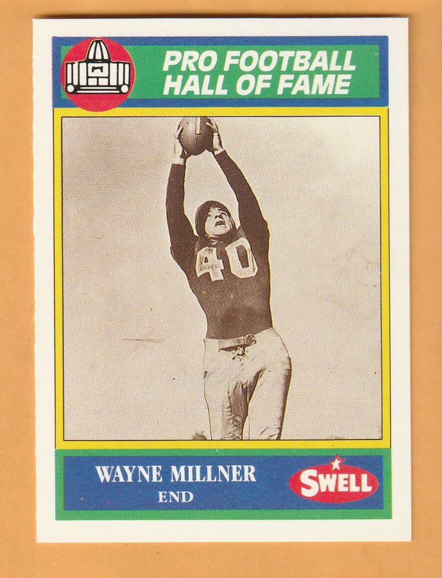 Wayne Millner Washington Redskins 1990 Swell Greats #60 Notre Dame Irish 10D