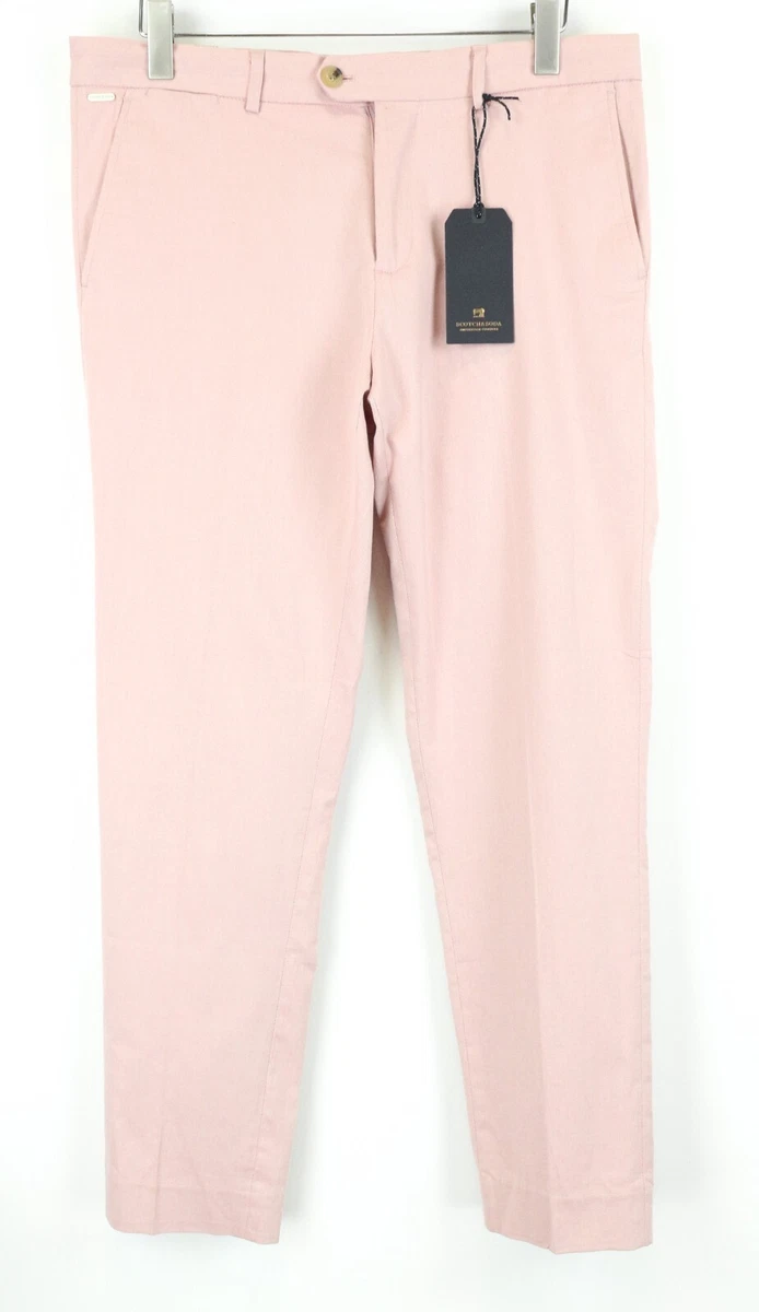 Pantaloni rosa deals uomo
