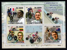 SaoTomè-et-Prìncipe 2009 Mi. 4078-81 Mini Feuille 100% Neuf ** Cyclisme sur rout