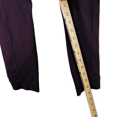 Gymshark Crossover Leggings High Waisted Athletic Purple Plum Small 25" - Picture 6 of 9