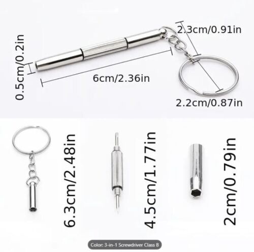 Mini 3 in 1 Glasses Eyeglasses Sunglasses Screwdriver Mobile Phone Watch Repair - Picture 3 of 4